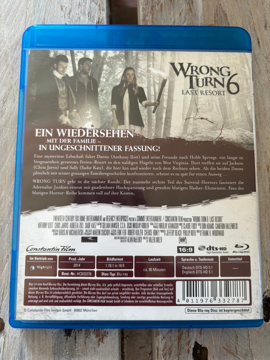 Wrong Turn 6 - Last Resort - Unrated [Blu-ray] FSK18