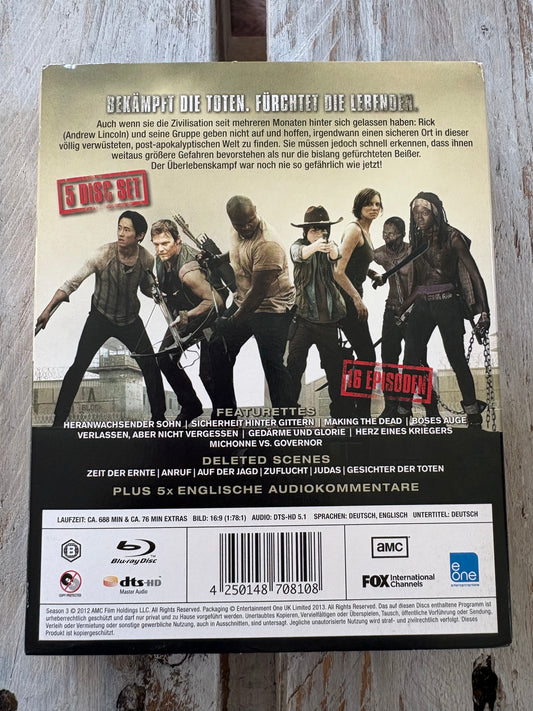 The Walking Dead - Die komplette dritte Staffel - Uncut [Blu-ray] FSK18