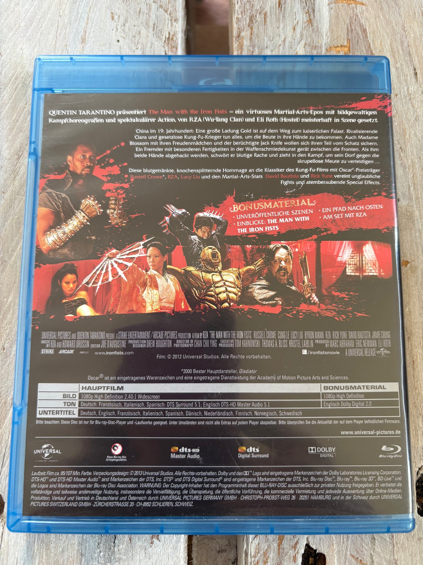 The Man With The Iron Fists - Extended Edition [Blu-ray] FSK18