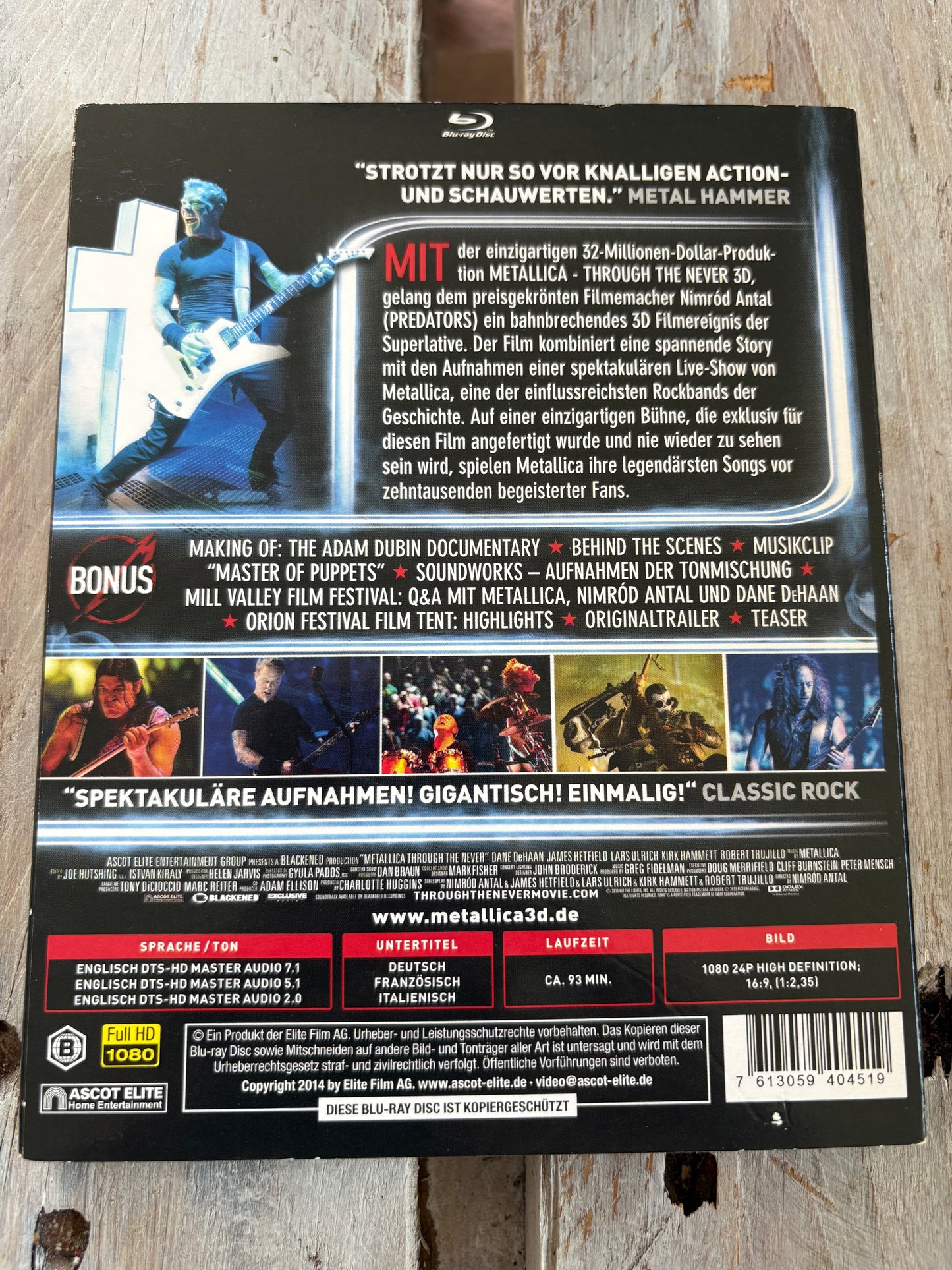 METALLICA - Through the Never [Blu-ray]