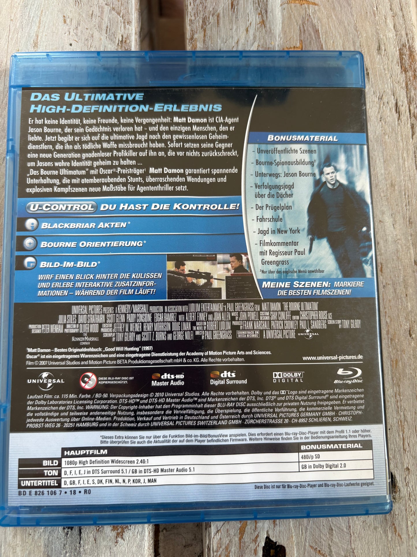 Das Bourne Ultimatum [Blu-ray]