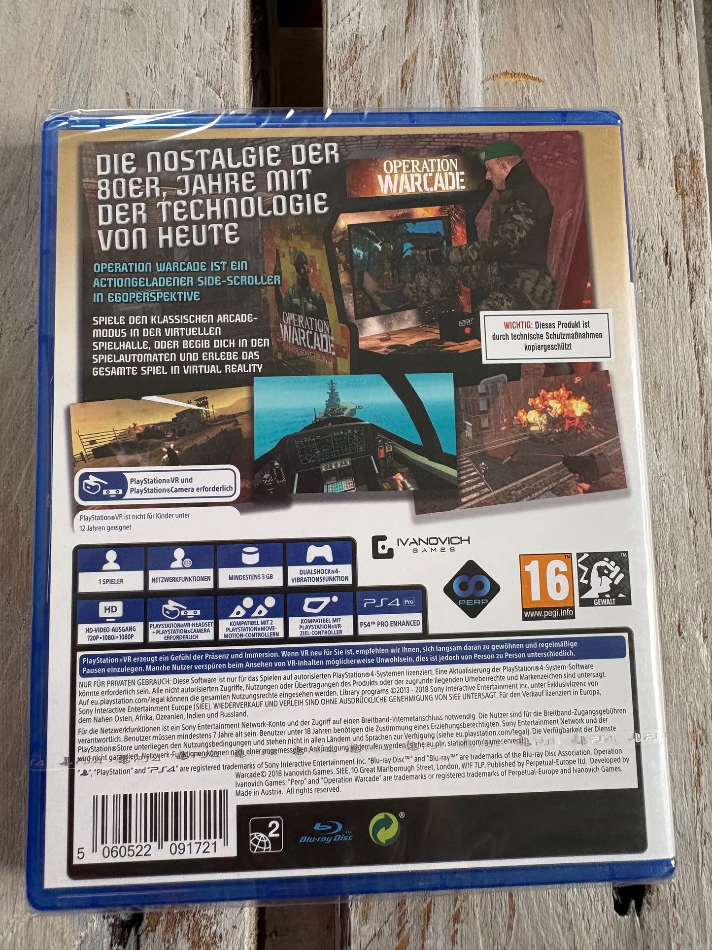 Operation Warcade PS-4 VR FSK18 Neu & OVP