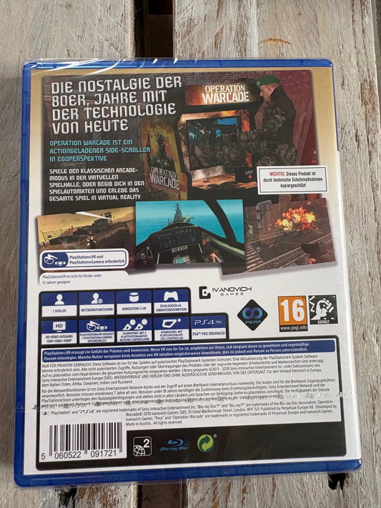 Operation Warcade PS-4 VR FSK18 Neu & OVP